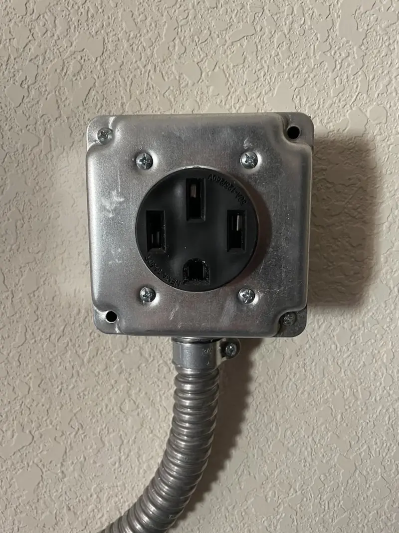 NEMA 14-50 outlet installed for Electrical Panel Upgrade in Laguna Woods