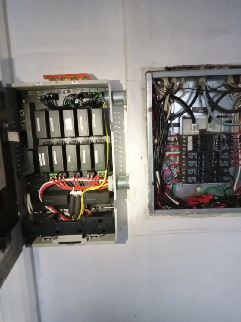 Electrical panel upgrade completed for Security Camera Wiring in Laguna Woods